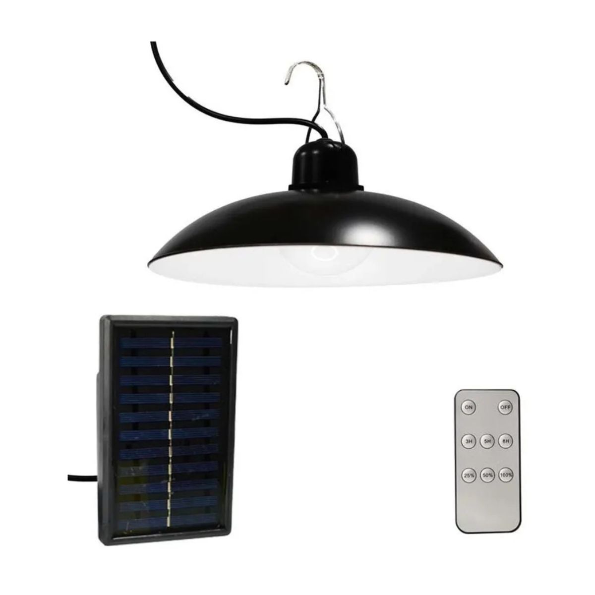 GENERICO - Lámpara Colgante Solar Led flood Light Con Control Remoto