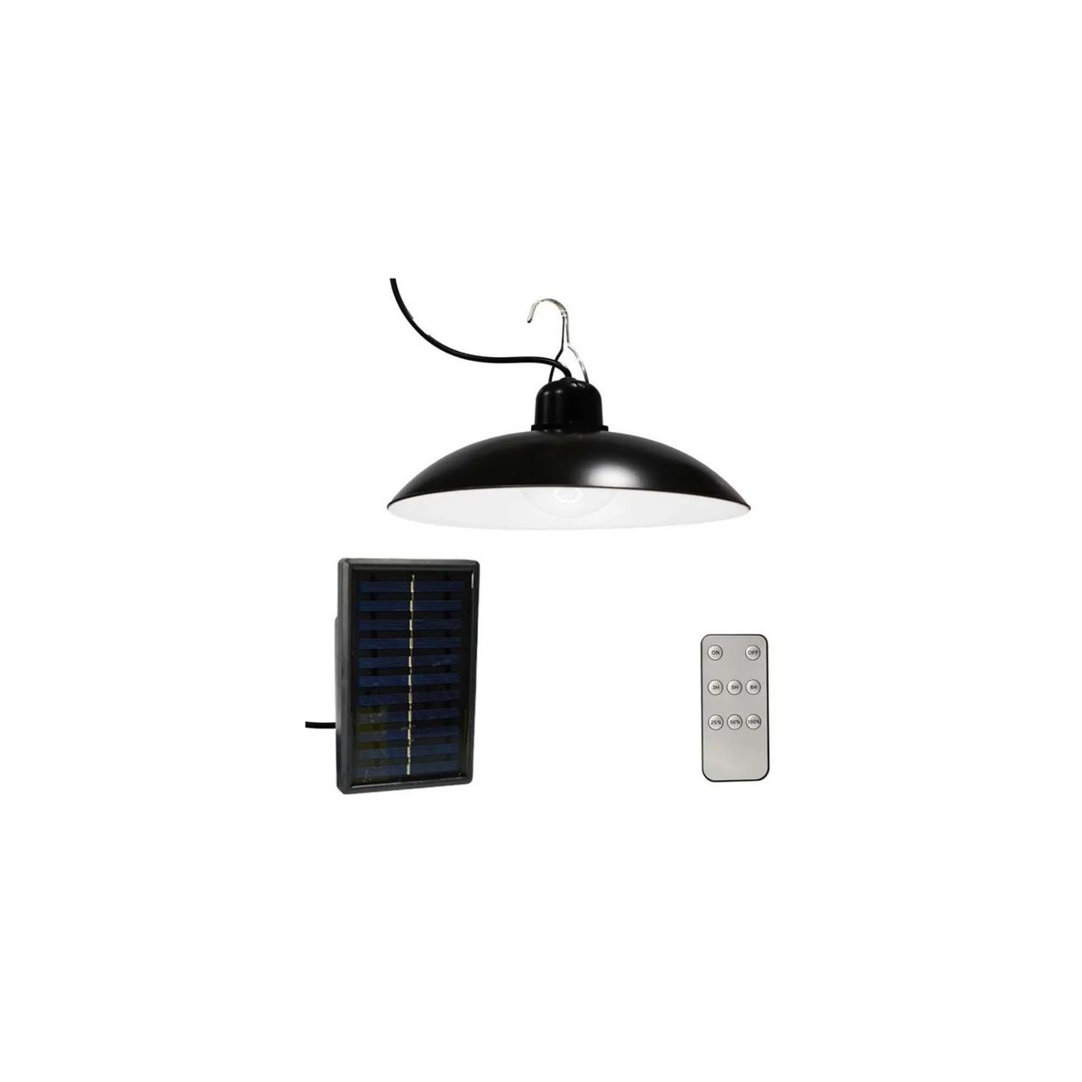 GENERICO - Lámpara Colgante Solar Led flood Light Con Control Remoto