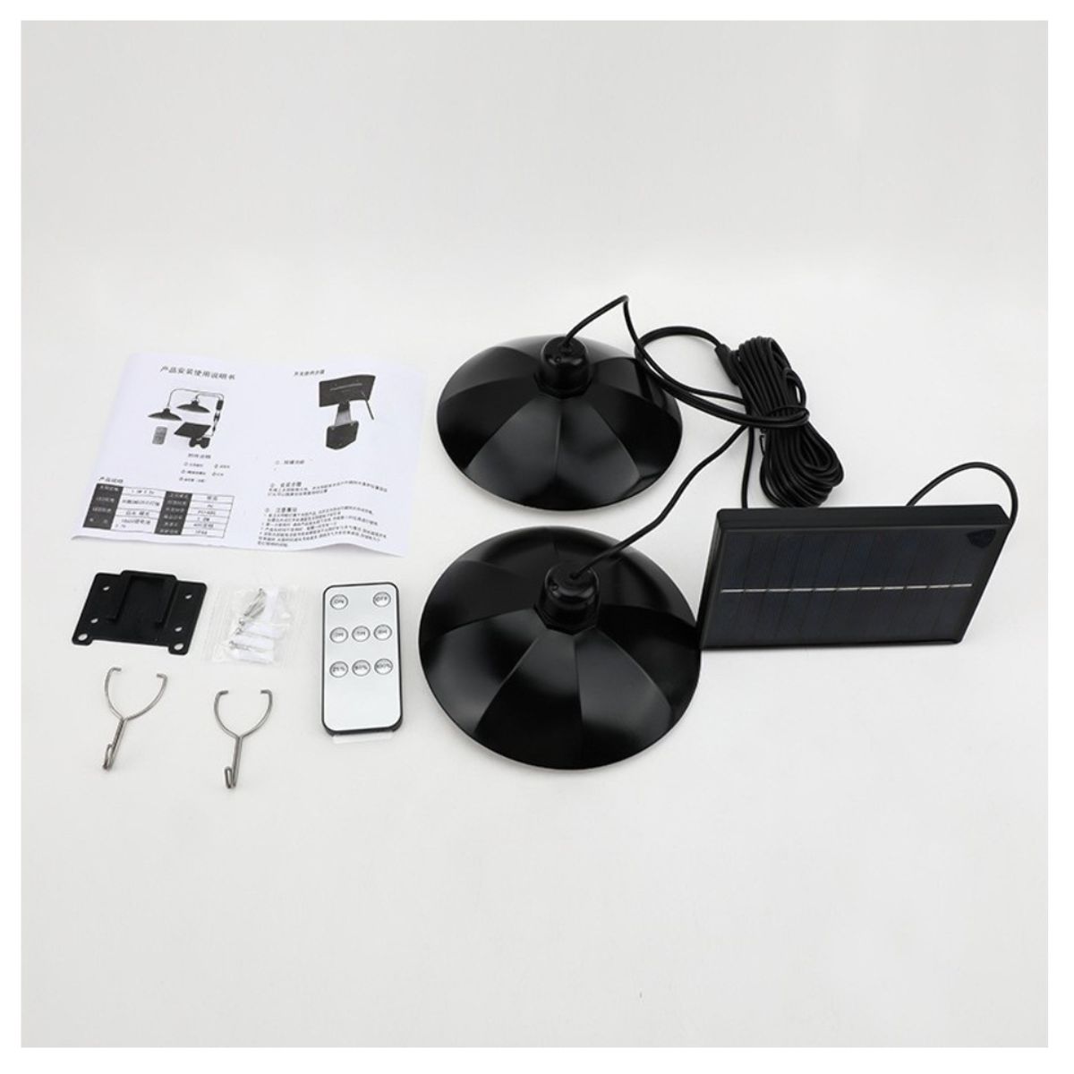 GENERICO - Kit 2 Lámparas Colgantes Solares Led Con Control Remoto