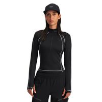 Primera capa superior Mujer ColdGear 12 zip Negro