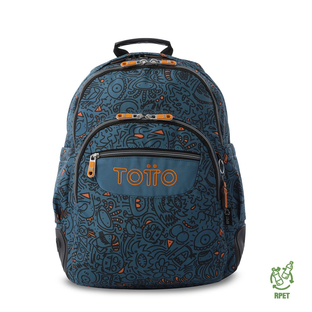 TOTTO - Mochila Escolar Notebook 14 Rayol Azul  Totto