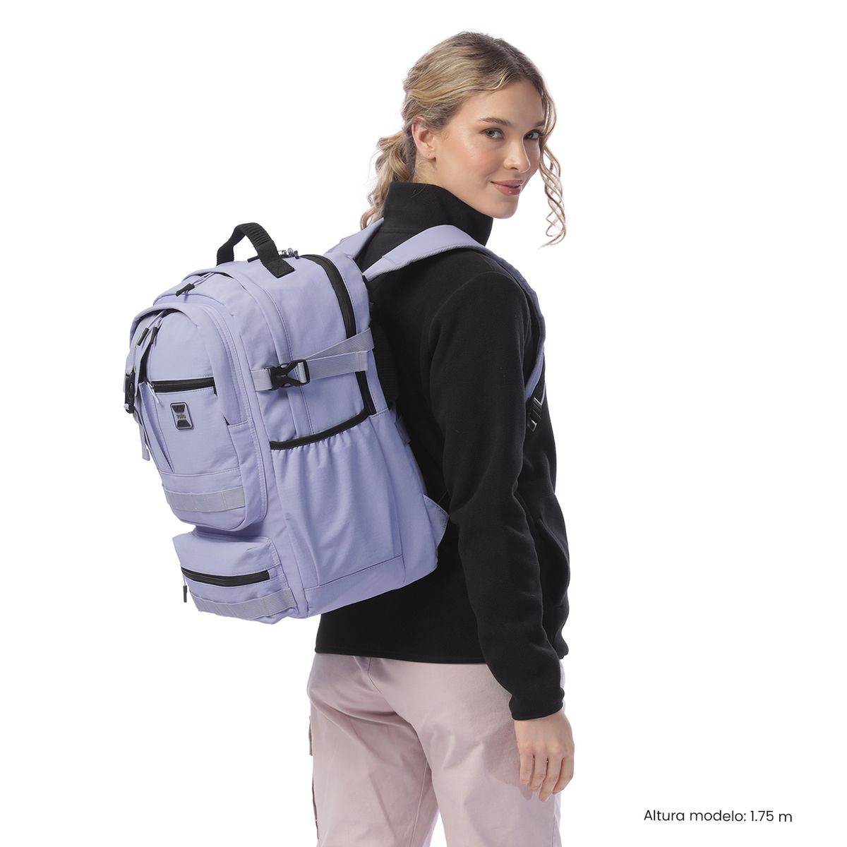 TOTTO - Mochila Universitaria Notebook 154 Spa Morada Mujer Totto