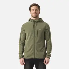 LIPPI - Polar Hombre Stripes Nano-F Full Zip Hoody Verde Musgo