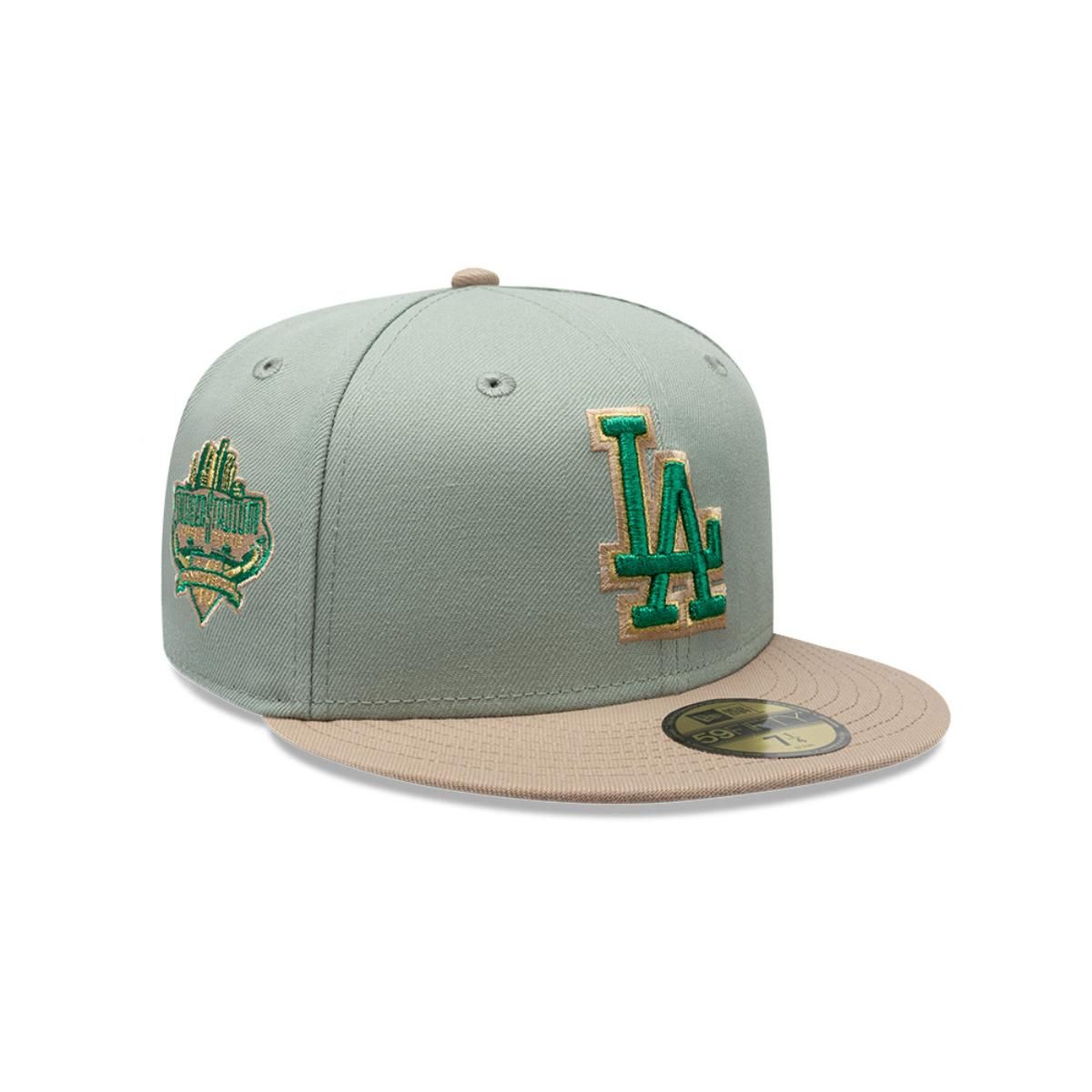 NEW ERA - Gorra 59Fifty Los Angeles Dodgers MLB Green Camel Black