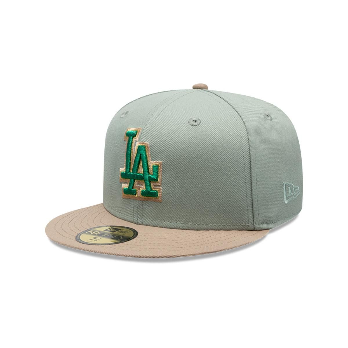 NEW ERA - Gorra 59Fifty Los Angeles Dodgers MLB Green Camel Black