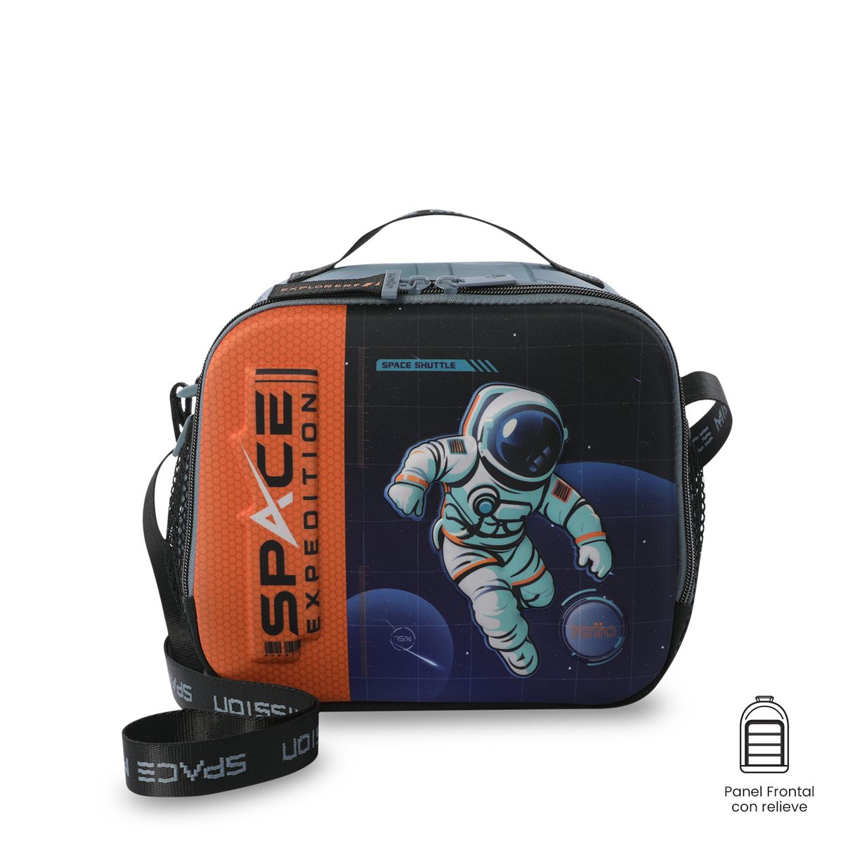 TOTTO - Lonchera Térmica Niño Gemini Grande Gris Totto