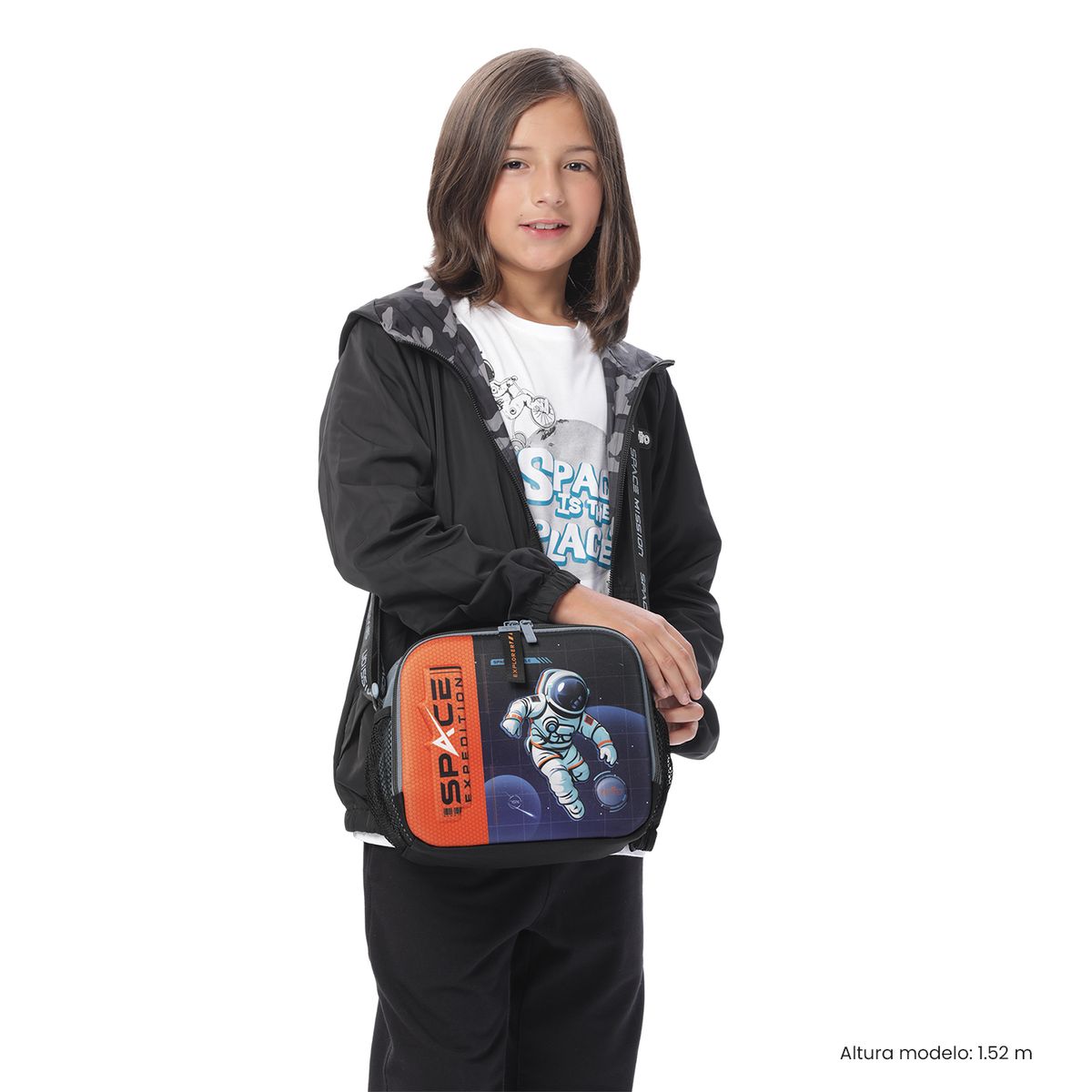 TOTTO - Lonchera Térmica Niño Gemini Grande Gris Totto