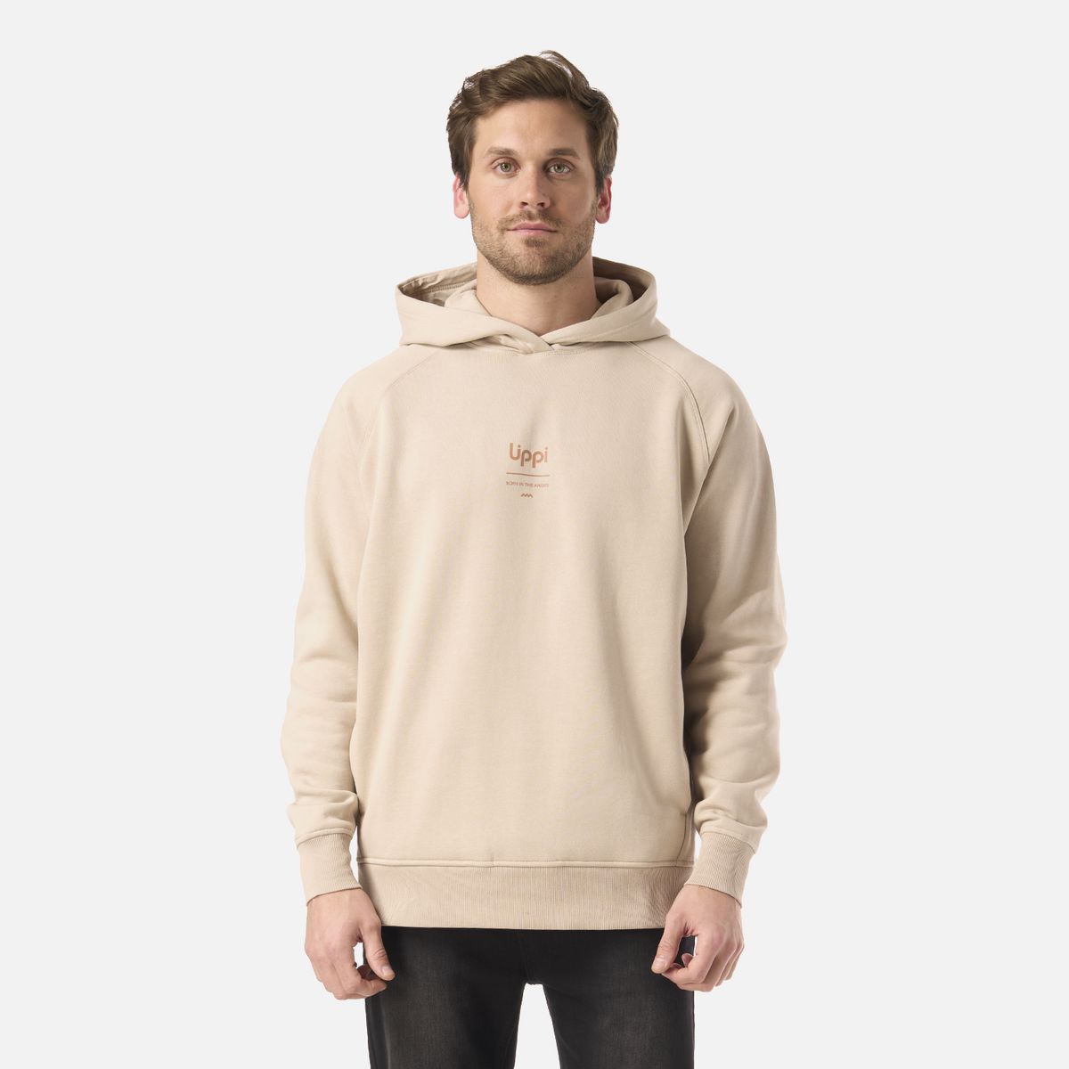 LIPPI - Polerón Hombre Ulmo Hoody Sweatshirt Beige Lippi
