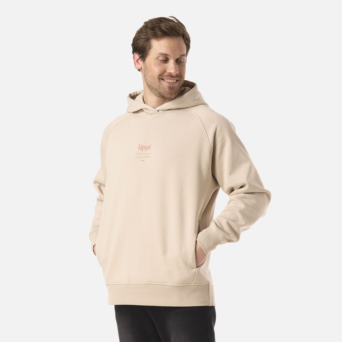 LIPPI - Polerón Hombre Ulmo Hoody Sweatshirt Beige Lippi