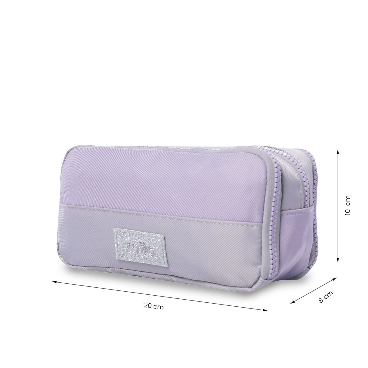 TOTTO - Estuche escolar niña Cluw Mediana Gris Totto