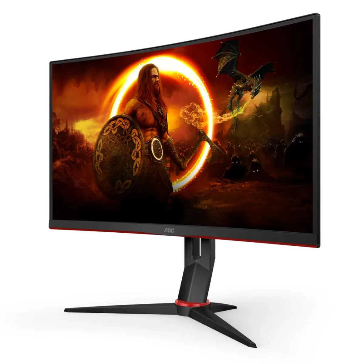 AOC - Monitor Gamer AOC C24G2 Curvo 23.6“ VA, 165Hz, 1ms, 1920x1080
