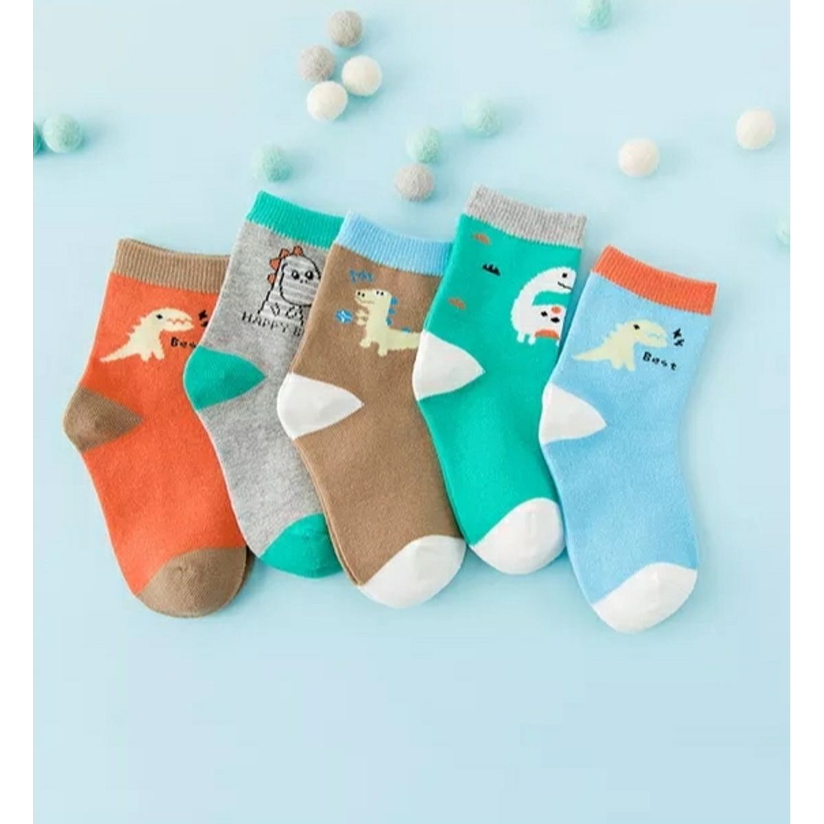 GENERICO - Pack 5 pares calcetines 3 meses a 3 años