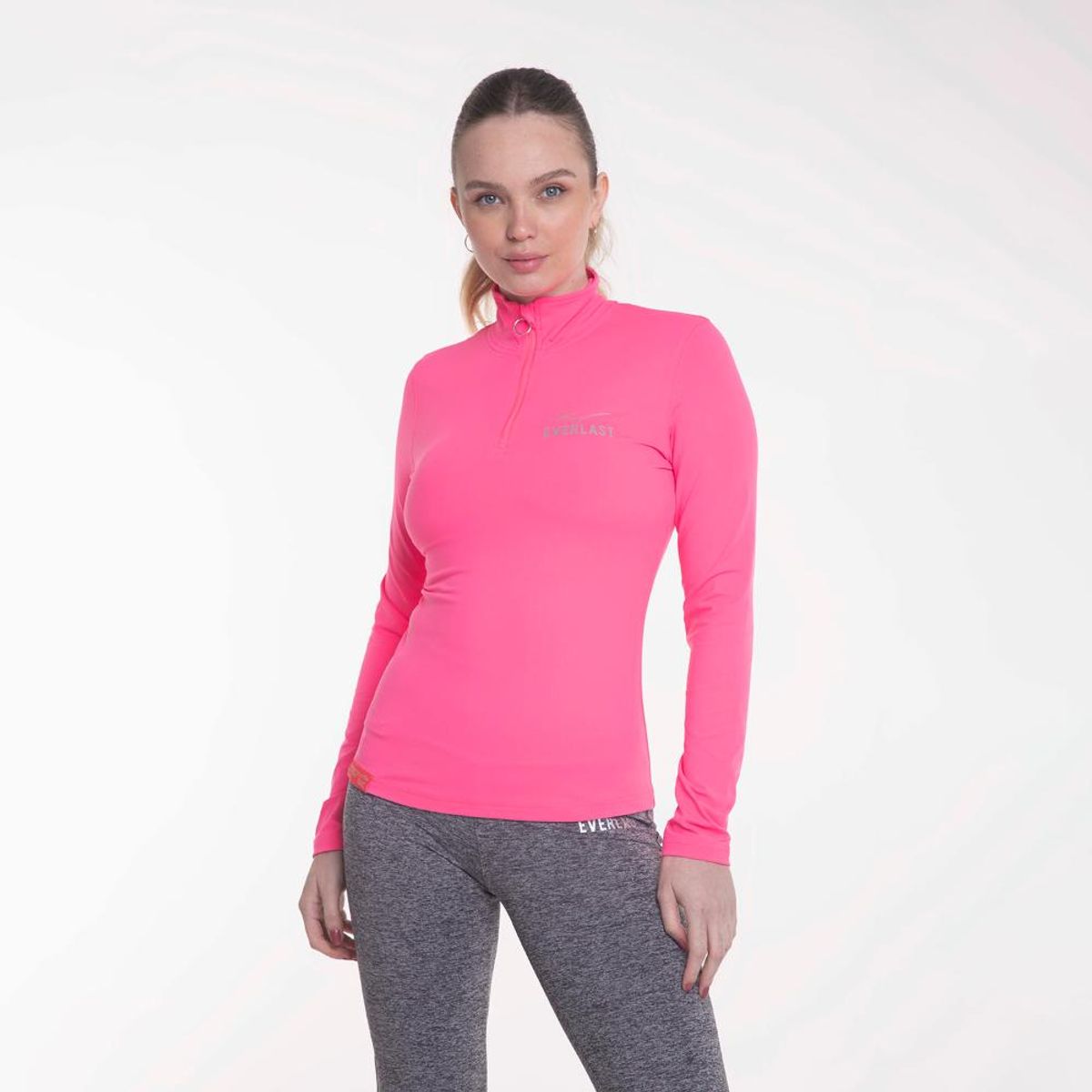 EVERLAST - Polera ML Basic Fucsia Everlast