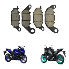 GENERICO - Pastillas Freno Delanteras + Traseras Yamaha R3 - R3a - Mt03