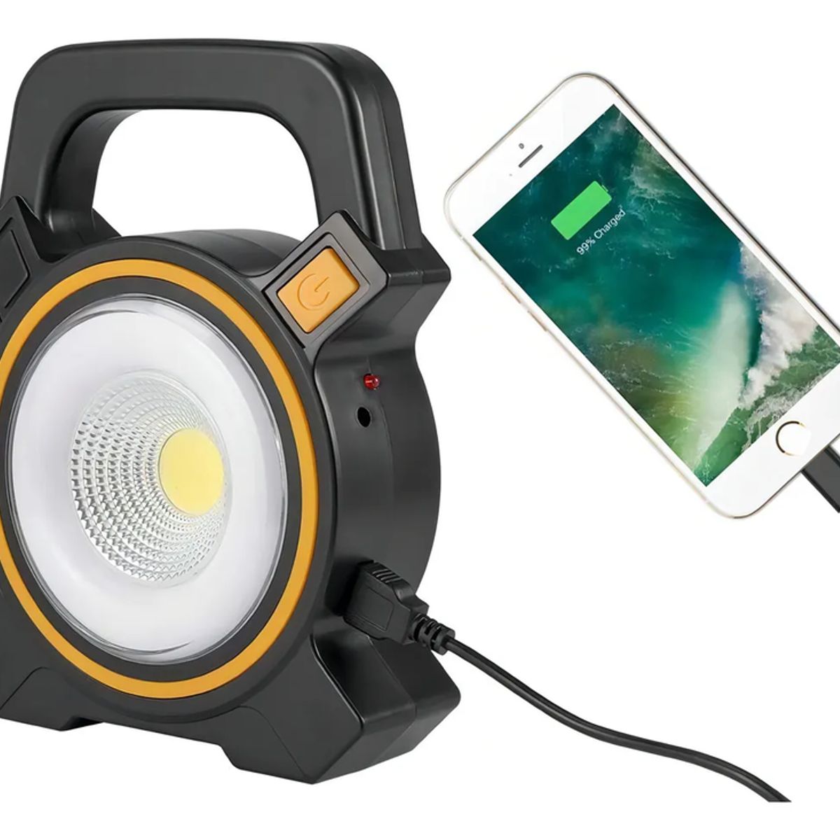 GENERICO - Linterna Foco Led Solar Recargable Para Camping Con Usb Color de la linterna JY-819