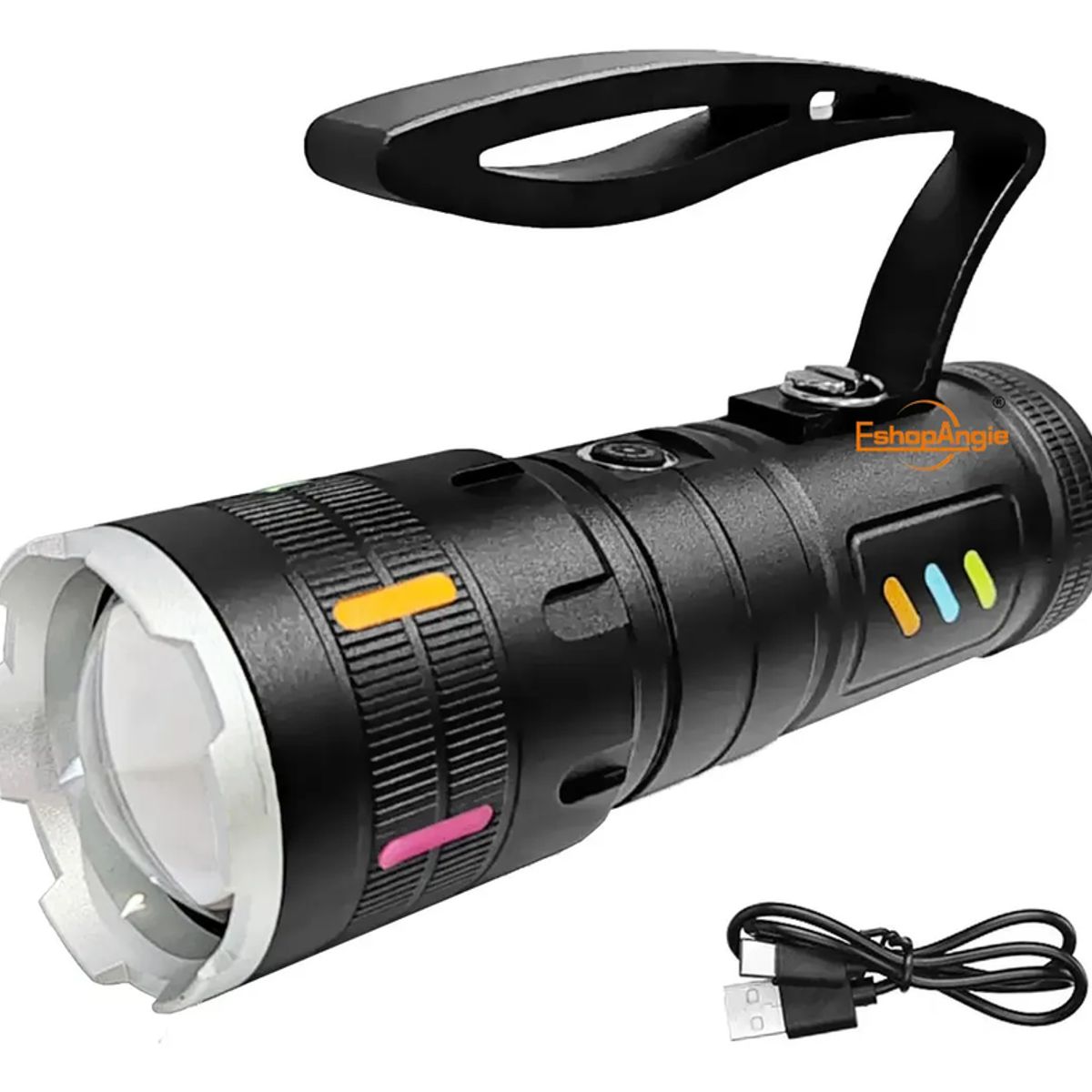 GENERICO - Linterna Led Ultrapotente Con Zoom Recargable