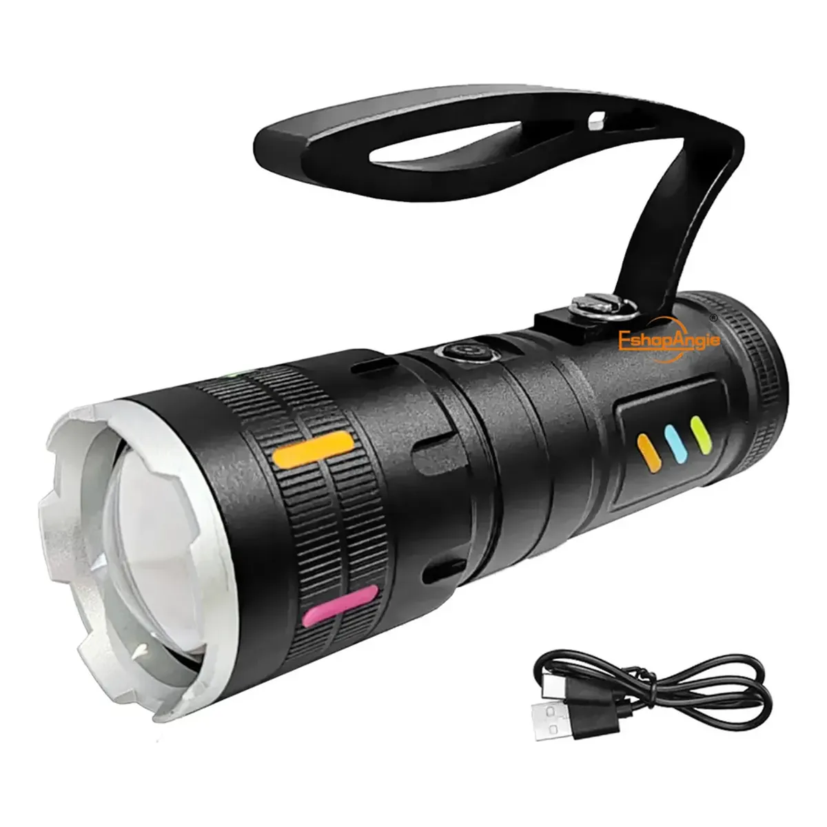 GENERICO - Linterna Led Ultrapotente Con Zoom Recargable