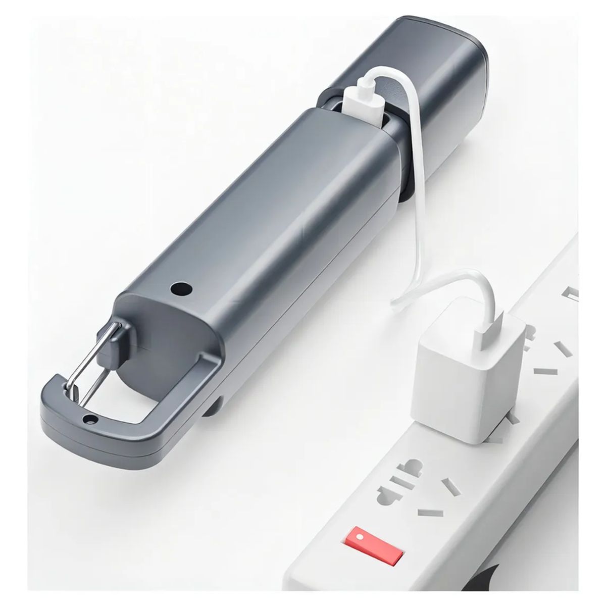 GENERICO - Linterna Lampara Colgable Camping Recargable Telescopico Ipx Linterna Gris Luz Blanco