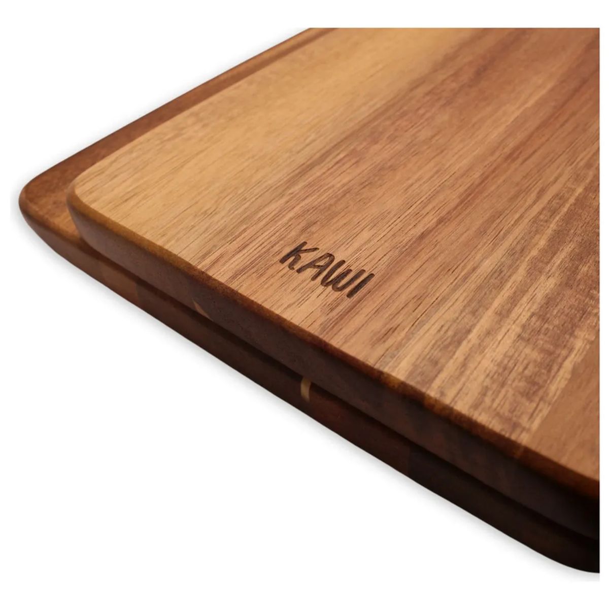 GENERICO - Set 2 Tablas Para Aperitivo De Madera De Acacia Kawi® Color Café