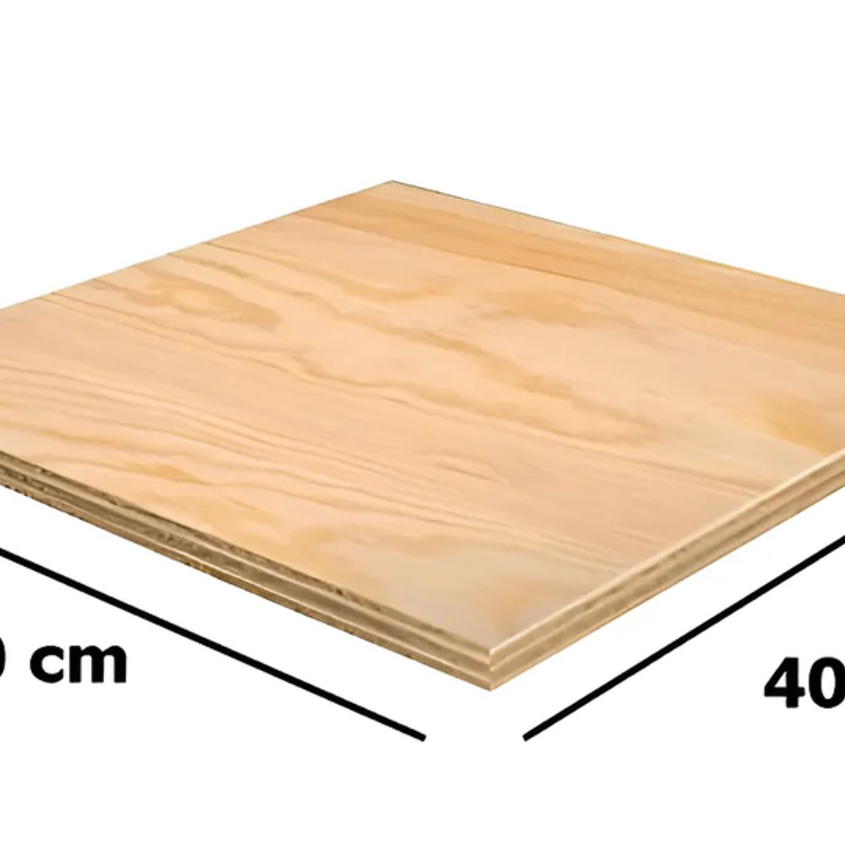 GENERICO - Tabla Madera Terciado 40x40 Cm 9 Mm Manualidades Color Natural Terciado 9 Mm