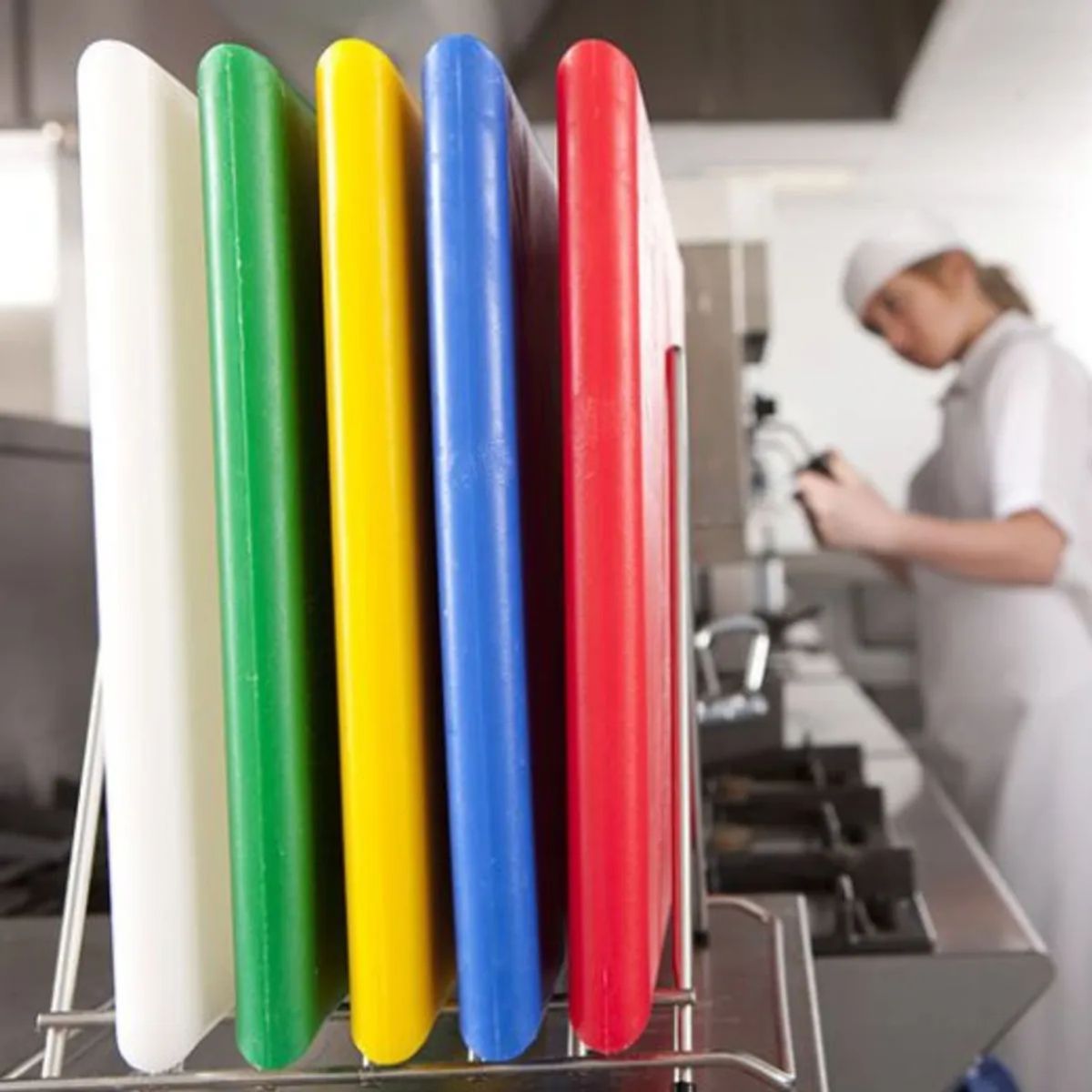 GENERICO - Tabla Cortar Profesional Verde 45x30x1 Cm