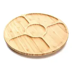 GENERICO - Tabla Para Servir Aperitivos Y Picoteo Bambú Picnic
