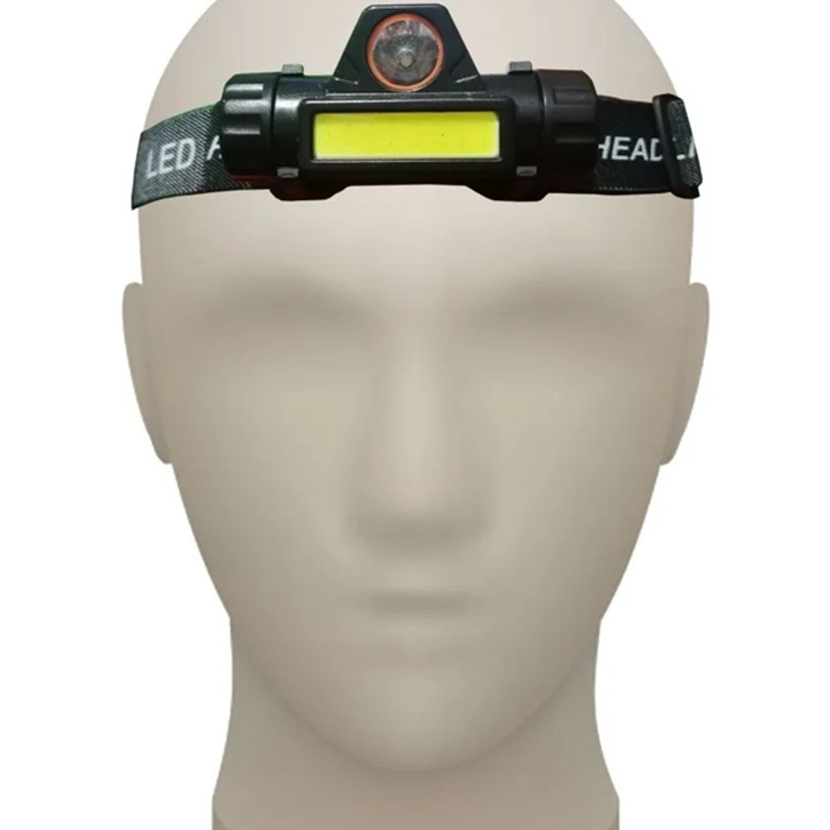 GENERICO - Linterna Foco Cabeza Linterna Minera Cintillo 2en1 Carga Usb Luz Blanco