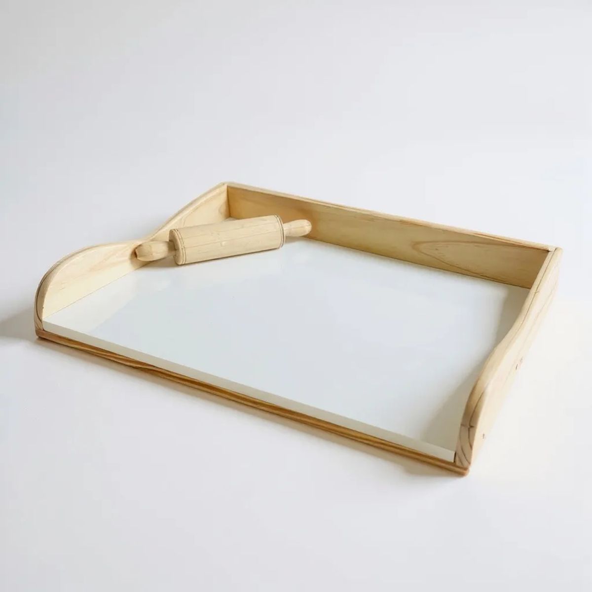 GENERICO - Tabla De Amasar Madera Con Uslero Geométrico