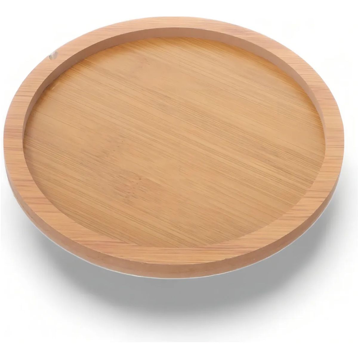 GENERICO - Tabla De Trupan MDF Para Aperitivos Pack De 4 Redonda Con Canaleta