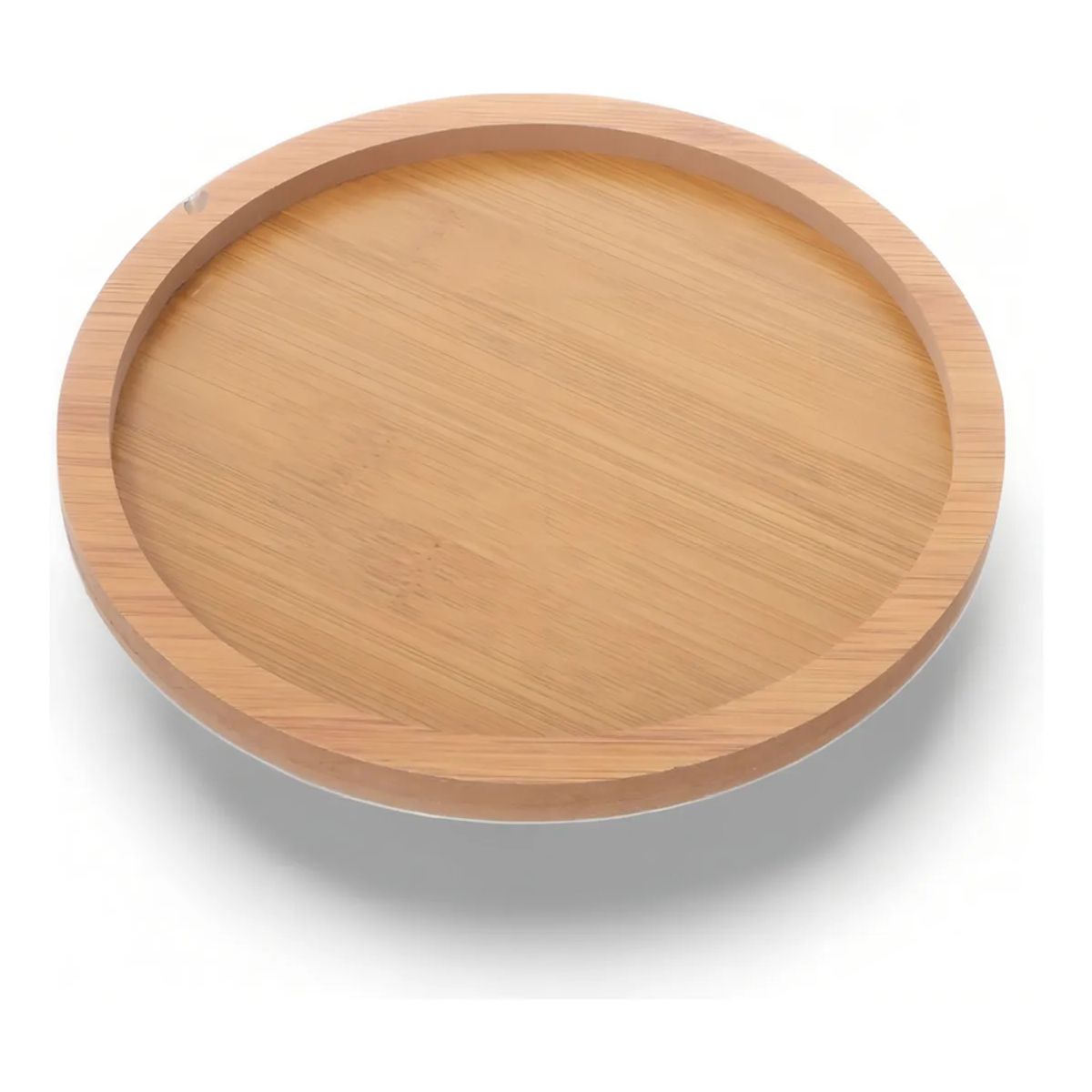GENERICO - Tabla De Trupan MDF Para Aperitivos Pack De 4 Redonda Con Canaleta