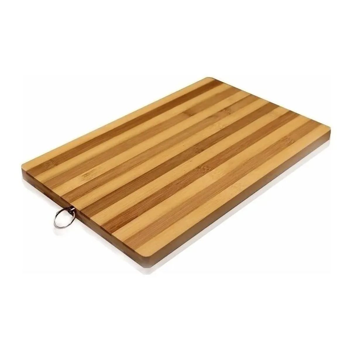 GENERICO - Tabla Para Picar De Bambú Con Argolla 32x22x2 Cm Tabla de bambu