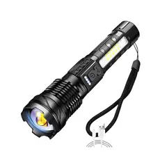 GENERICO - Linterna LED USB Titanium Tactical Laser Pro Camping Trail color negro color de luz negro