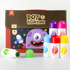 GENERICO - Marcadores De Punto Mobee 6 Colores Pintura Lavable