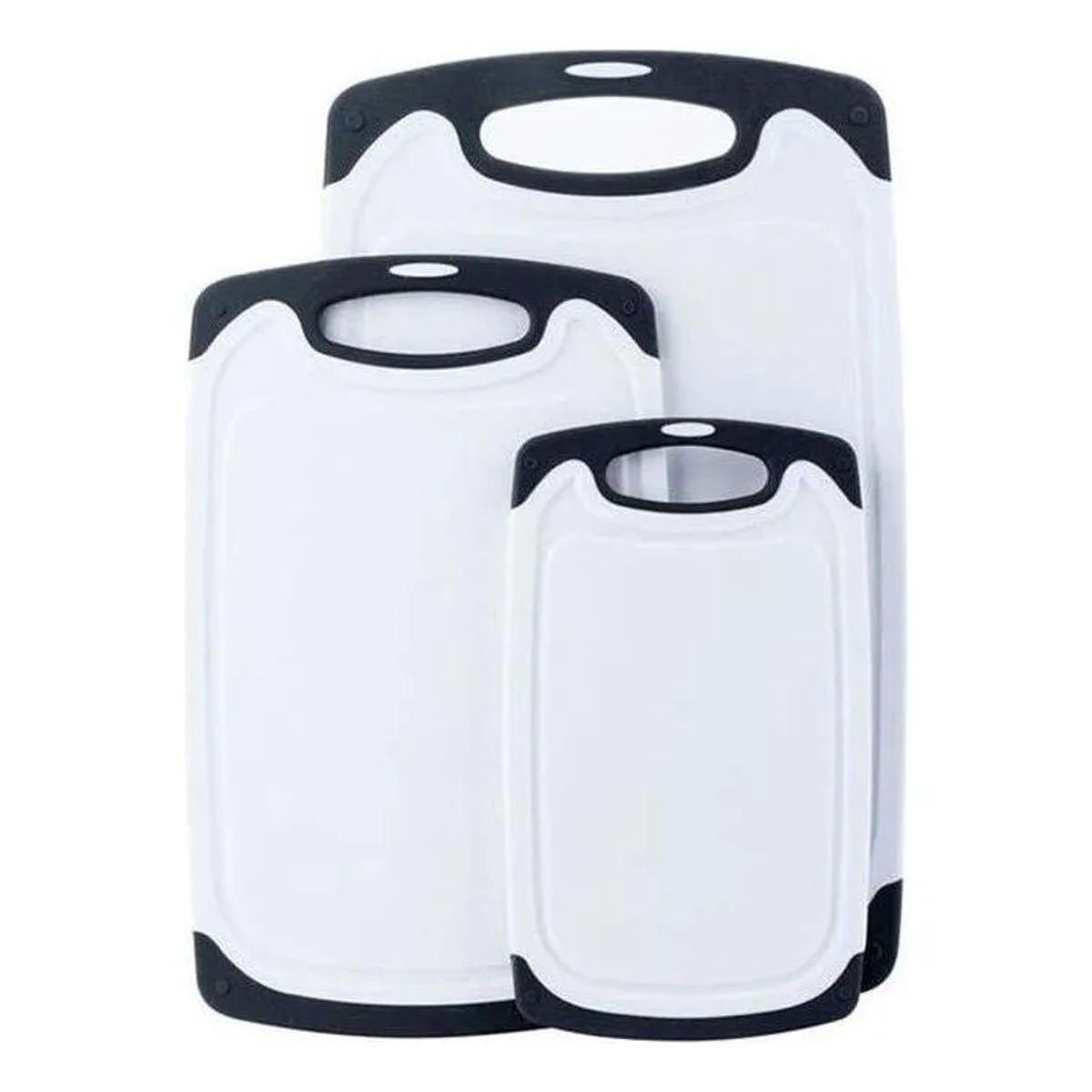 GENERICO - Pack De Tablas Para Cortar 3 Uni - Cukin Blanco