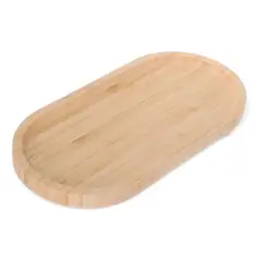 GENERICO - Pack 2 Tabla Para Picar De Madera Ovalada