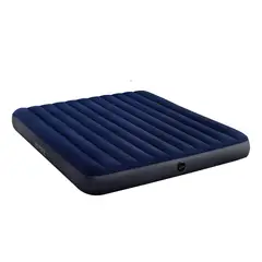 GENERICO - Colchón inflable king size Intex Dura Beam Standard 183 x 203 x 25 64755 práctico amplio para el hogar viajes y camping azul