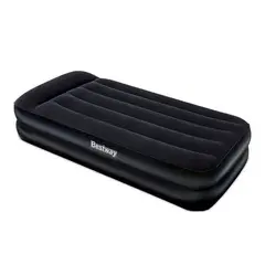 GENERICO - Colchon Inflable Electrico 1 Una Plaza 12 Premium Bestway Color Negro