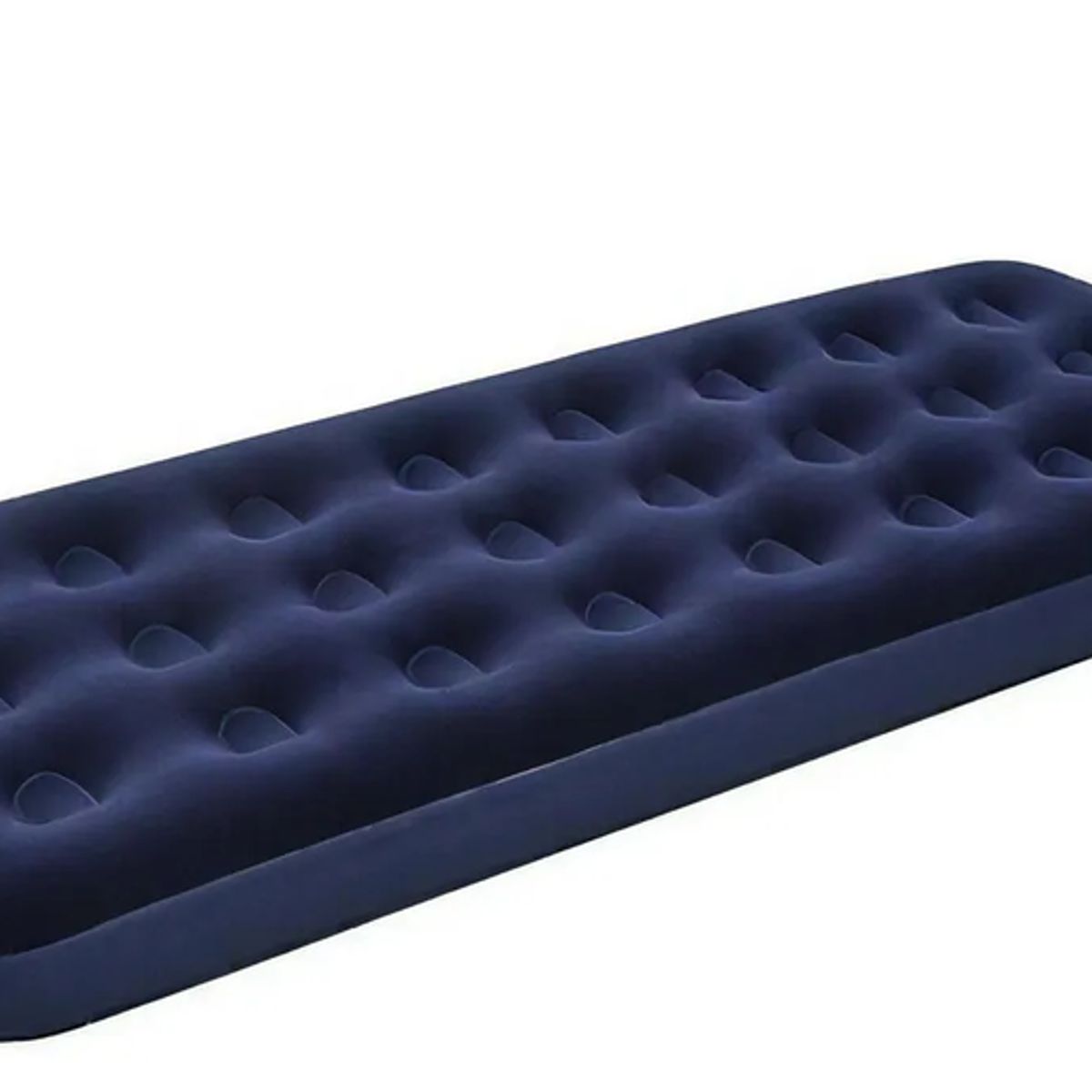 GENERICO - Colchón inflable individual de felpa máxima comodidad para interiores y exteriores portátil fácil de transportar y almacenar color Azul Sport Team Jl020411n