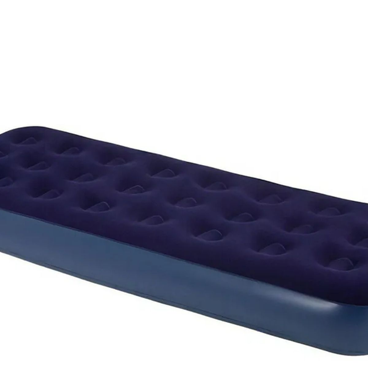 GENERICO - Colchón inflable individual de felpa máxima comodidad para interiores y exteriores portátil fácil de transportar y almacenar color Azul Sport Team Jl020411n