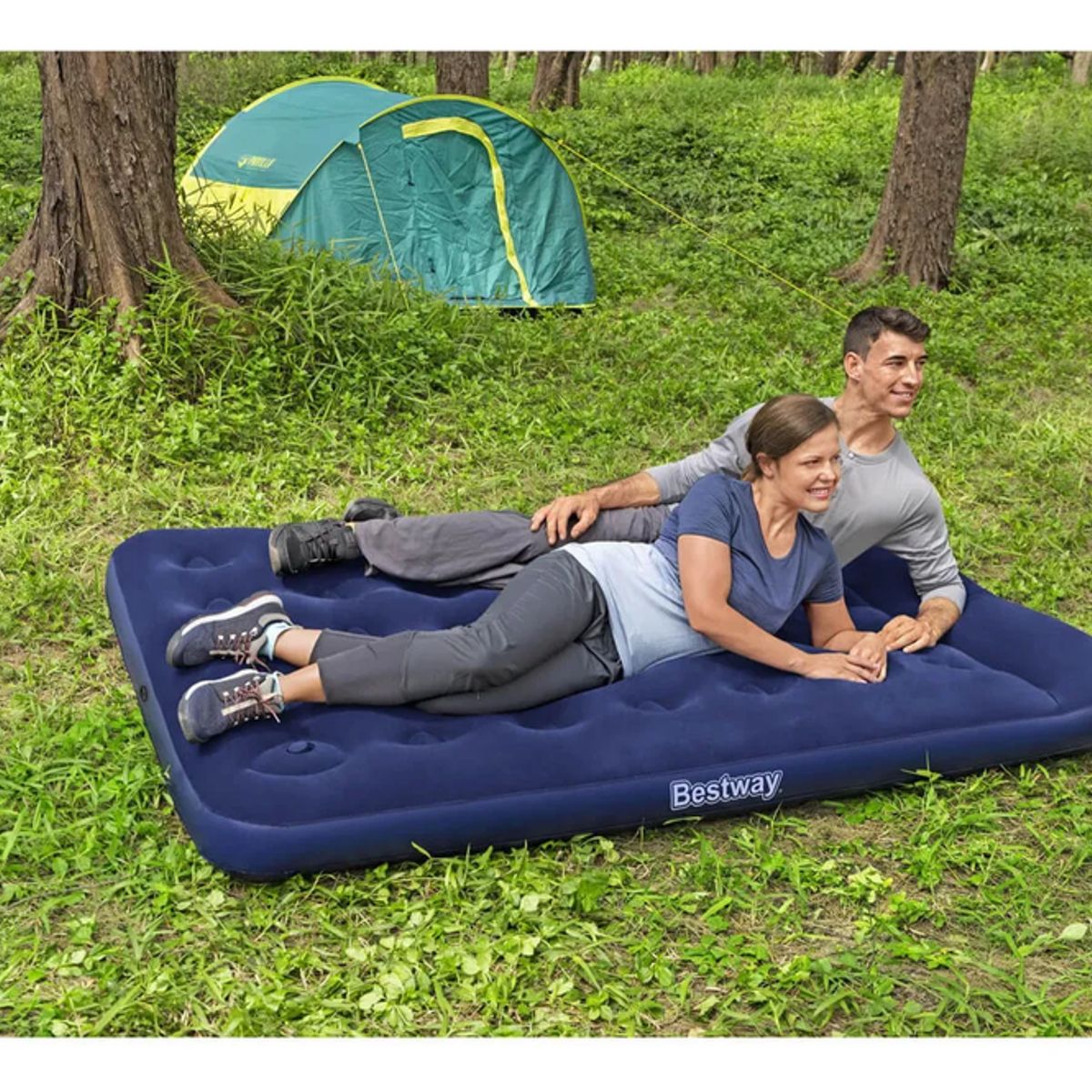 GENERICO - Colchón Inflable Dos Plazas Bestway Con Inflador - 67225