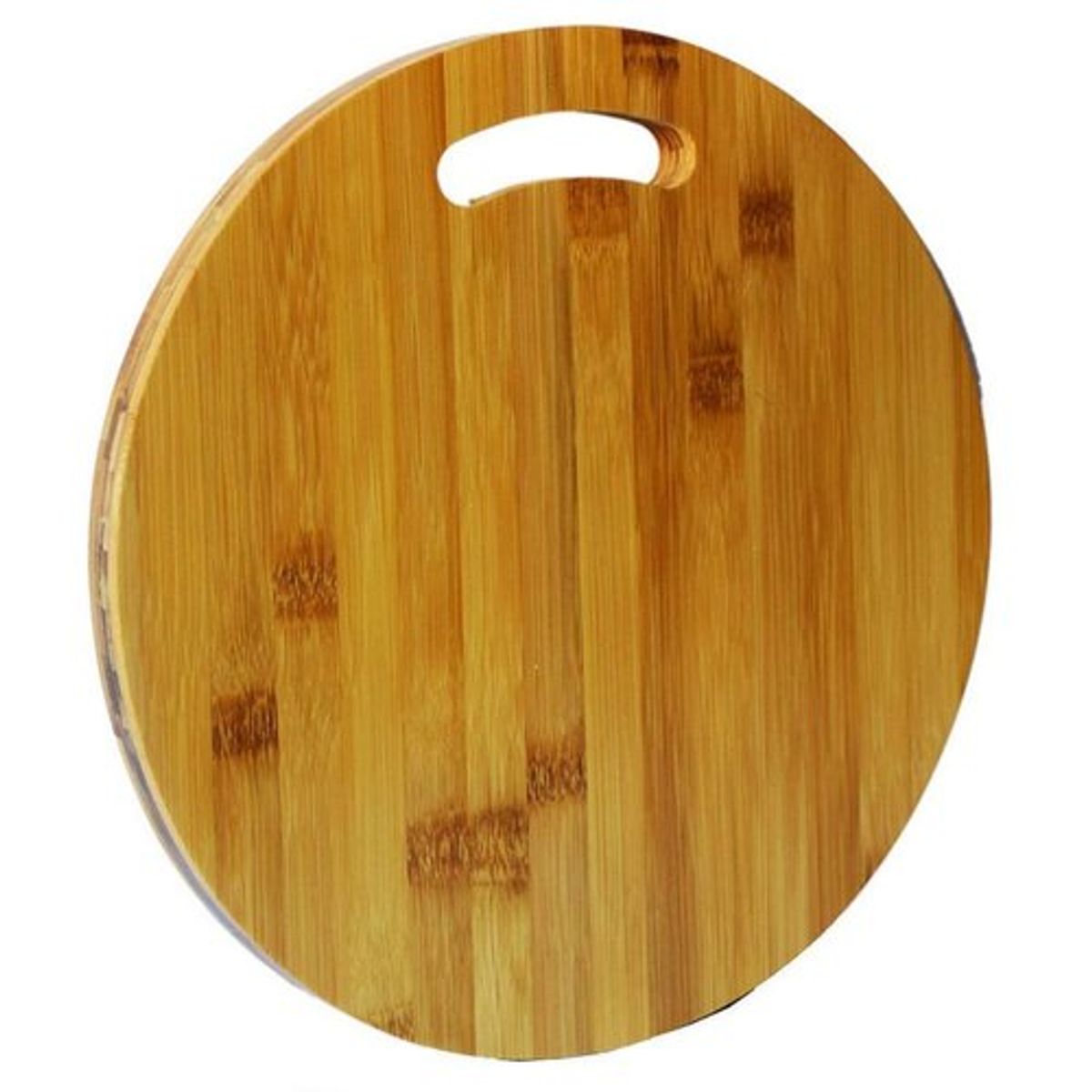 GENERICO - Tabla Picar Madera Bambú Corte Carne Vegetales Picoteo Queso Liso Marrón