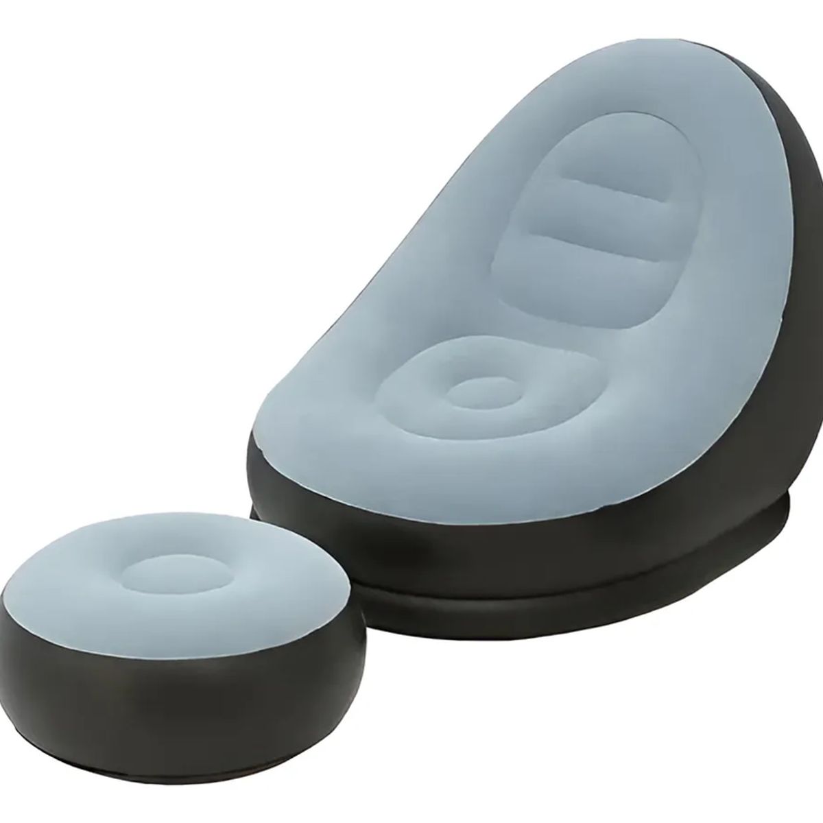 GENERICO - Sofá Tumbona Silla Inflable Reposa Pies Puff X L + Inflador