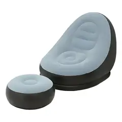 GENERICO - Sofá Tumbona Silla Inflable Reposa Pies Puff X L + Inflador
