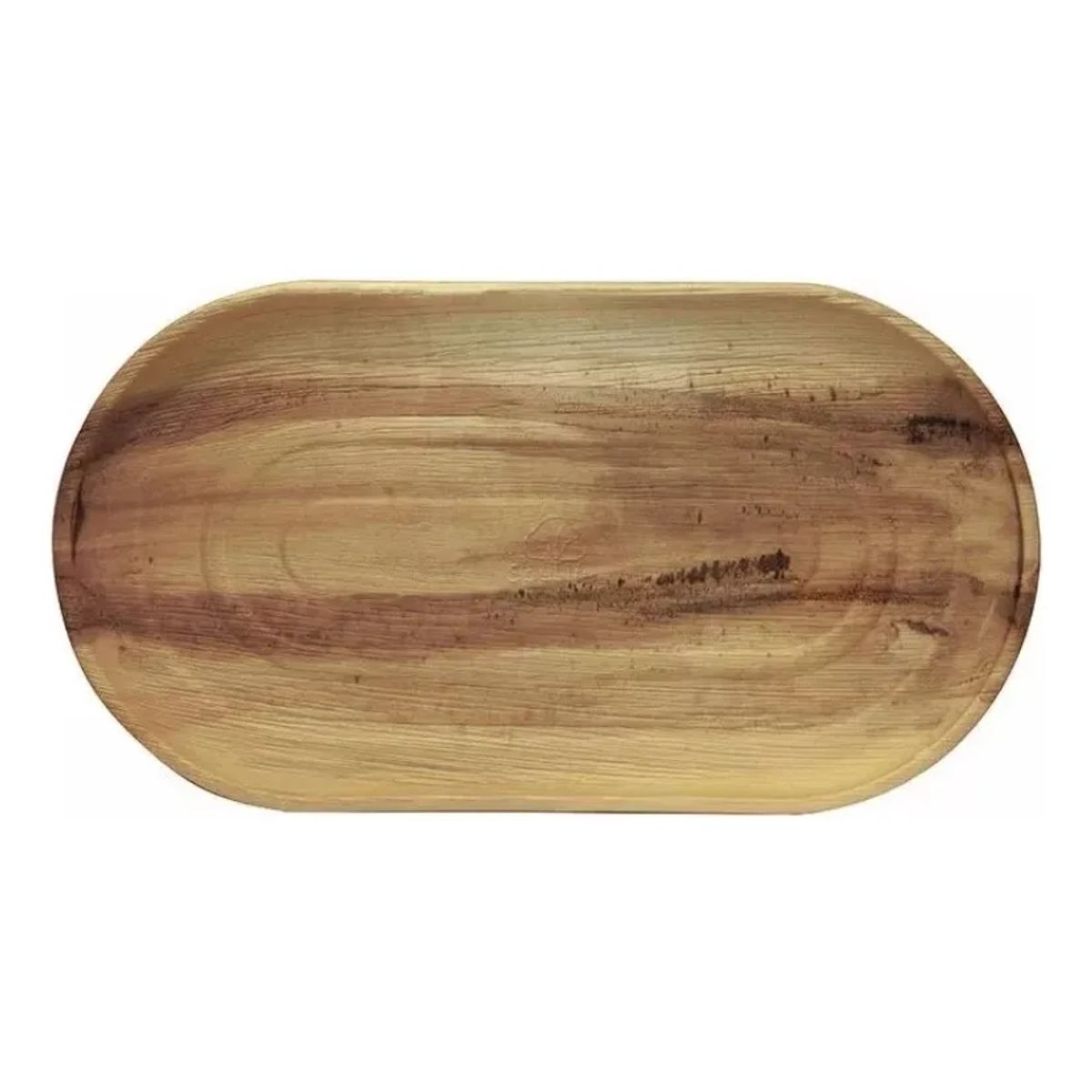 GENERICO - Set De 3 Bandejas Ecológicas De Hoja De Palma Bandejas Hoja De Palma Marrón