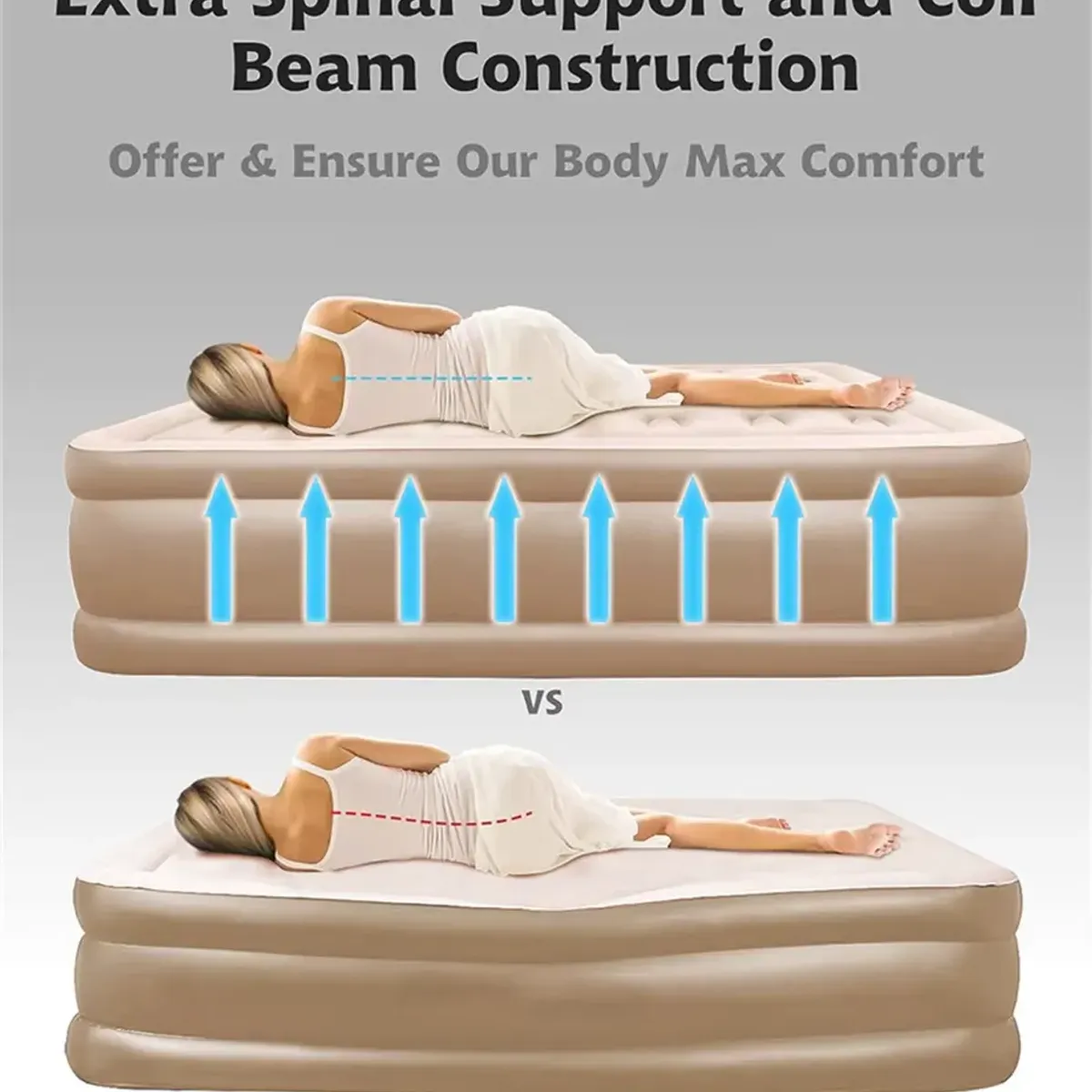 GENERICO - Cama Inflable 2 Plazas