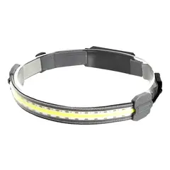 GENERICO - Linterna Frontal Minero Cintillo Luz Led Cob Potente Usb Pro Color de la linterna Gris Color de la luz Blanco