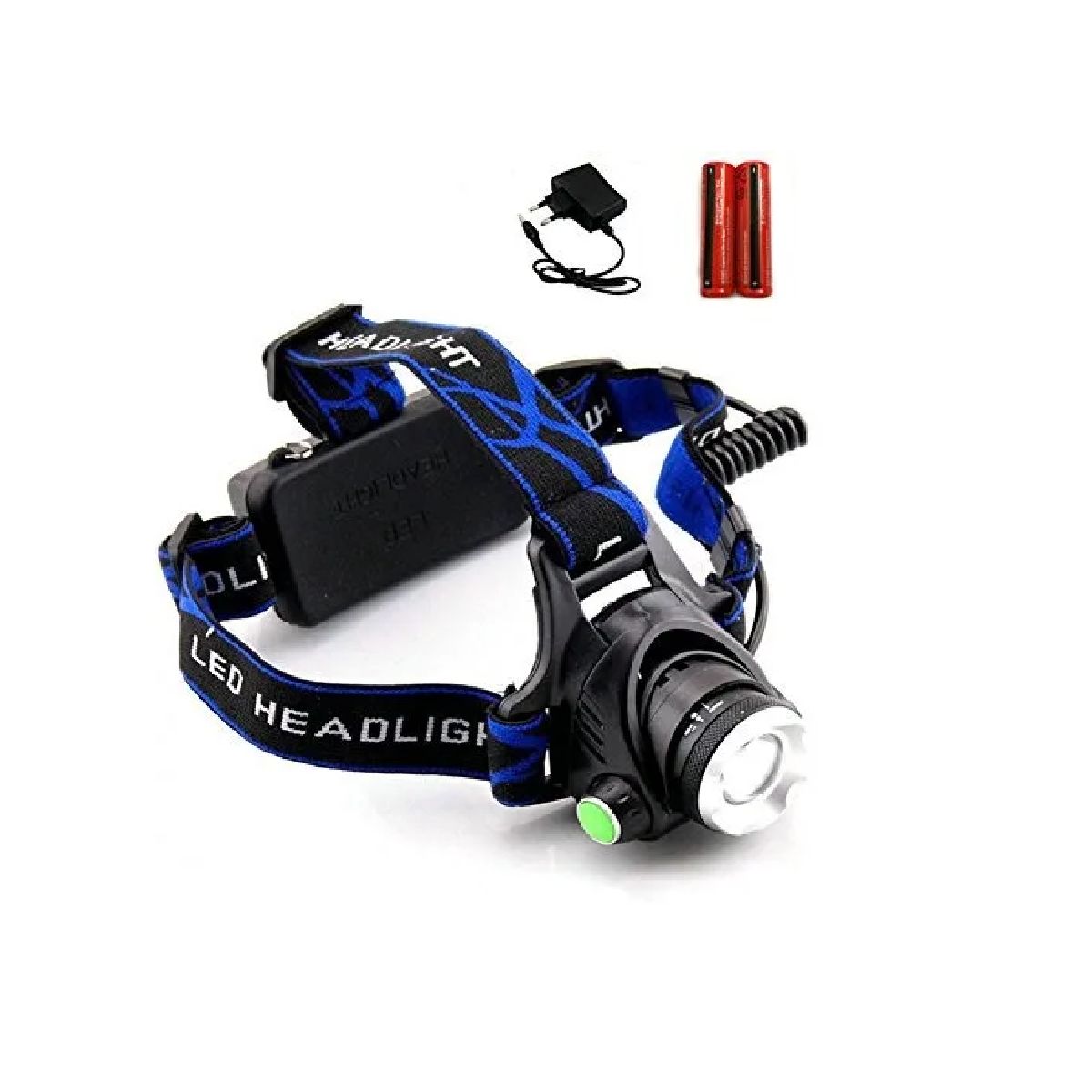 GENERICO - Pack X3 Linterna Frontal Led De Cabeza Recargable 1600 L