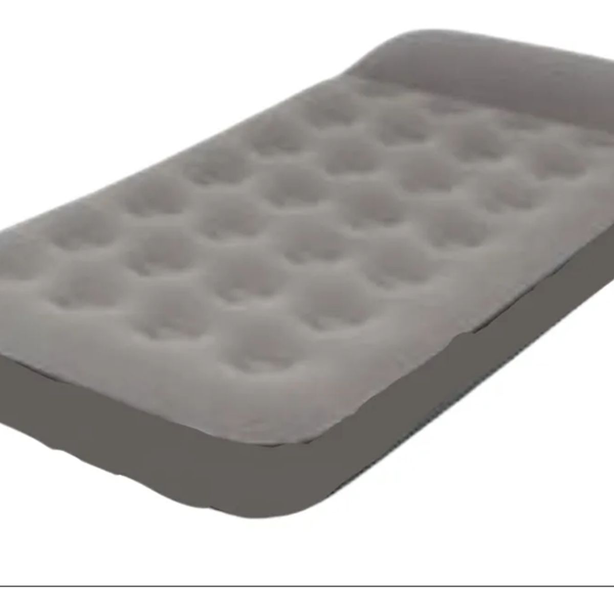 GENERICO - Colchon Inflable 1 Plaza + Bombin Gris