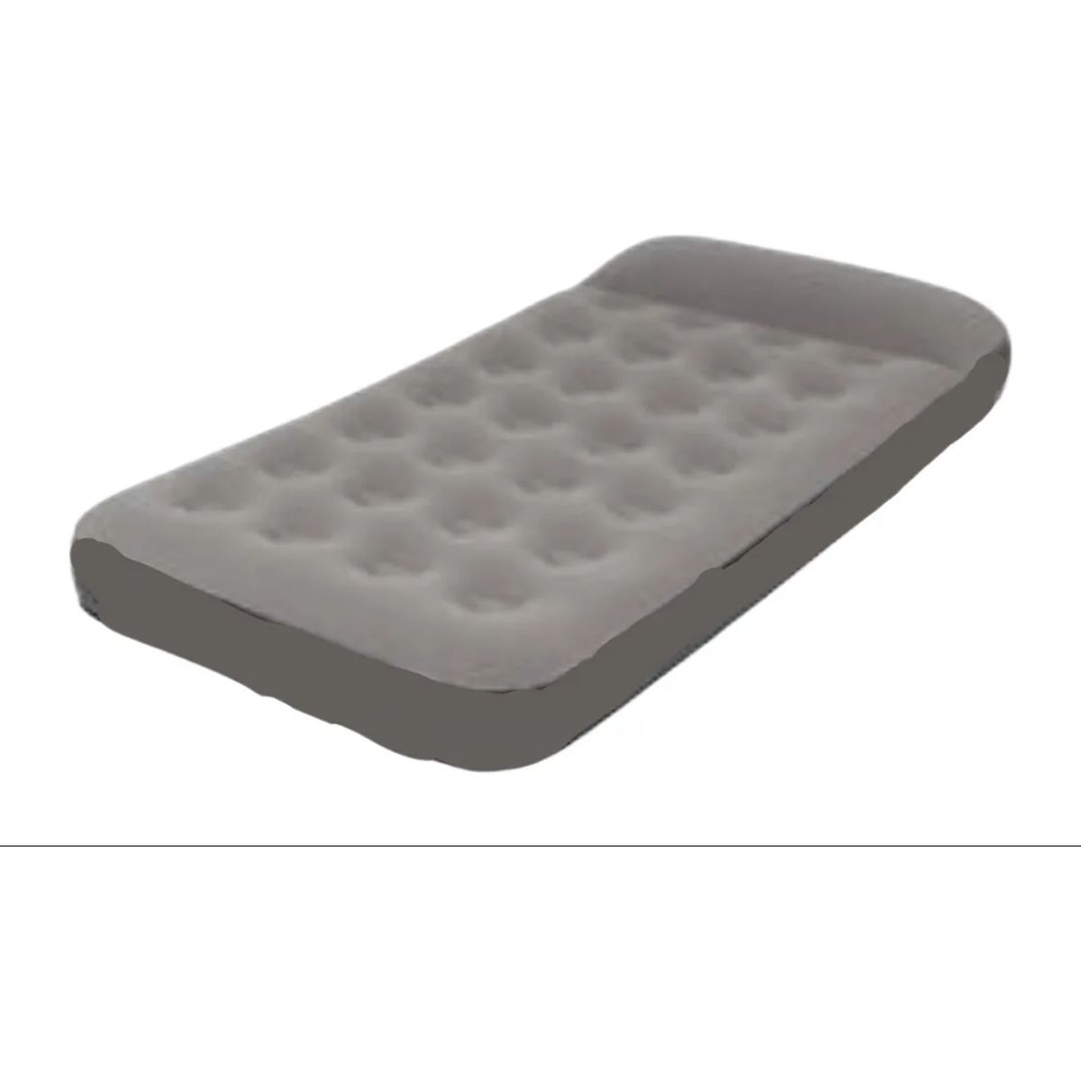 GENERICO - Colchon Inflable 1 Plaza + Bombin Gris