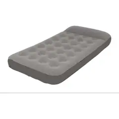 GENERICO - Colchon Inflable 1 Plaza + Bombin Gris